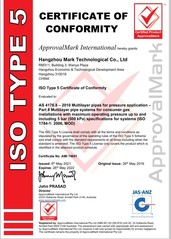 1014mm Pex Al Pex Composite Pipe for Water and Gas