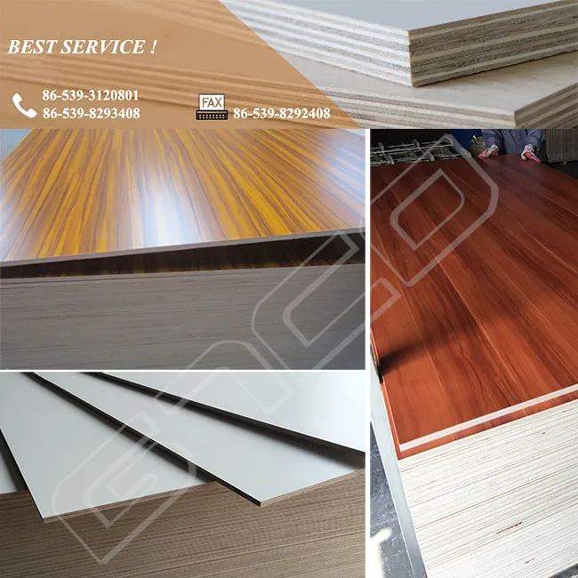 1220*2440*12mm Poplar Core Melamine Face/Back Laminated Plywood