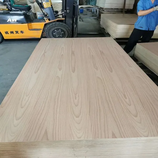 1220*2440*15mm E0 Glue Poplar Core Melamine Laminated Plywood for Furniture