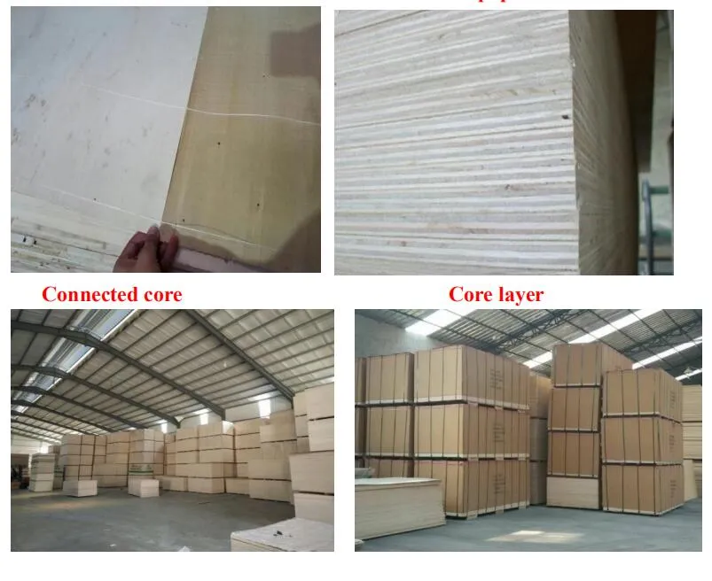 1220*2440*15mm E1 Glue Bleached Veneer Faced Poplar Core Plywood