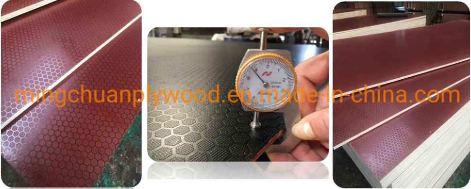 1220*2440*18mm Red Film Faced Plywood WBP Glue Phenolic Board Construction Plywood