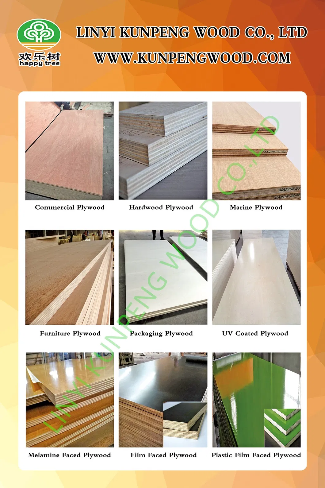 1220*2440*3-25mm Bintangor Plywood with Poplar Core for Furniture and Construction