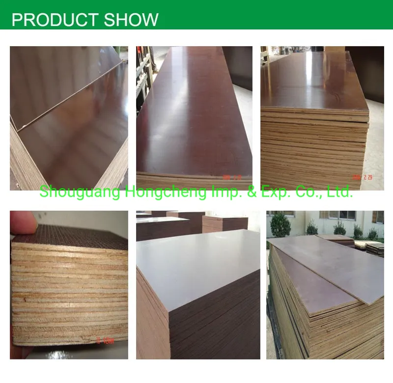 1220*2440mm/1200*2400mm 17mm Black/Brown/Red/Green Film Faced Plywood Board