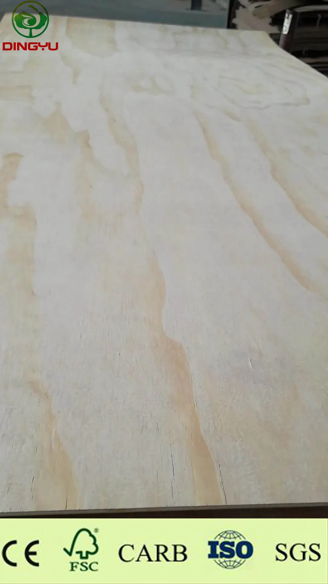 1220 *2440mm Pine/Birch/Okoume Faced Commercial Plywood