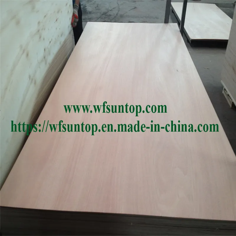 1220 *2440mm Plywood Board E1 Grade Combine Core 2 Time Hotpress Eed for furniture