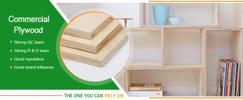 1220*2440mm Poplar Core Commercial Plywood with High Quality