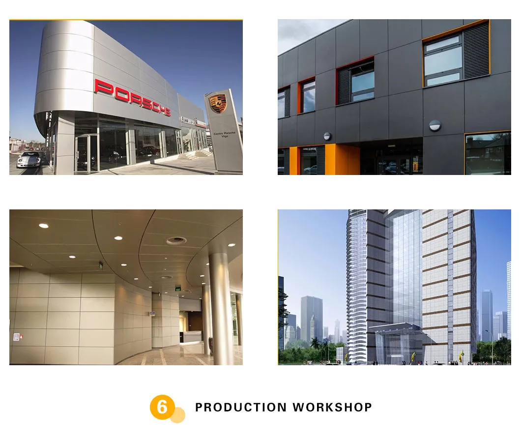 1220*2440mm Unbroken Core PVDF Aluminum Plastic Composite Panel