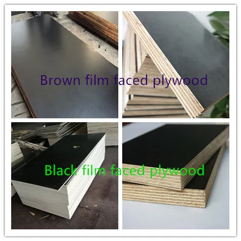 1220*2440mm WBP Melamine Phenolic Shuttering Film Faced Plywood