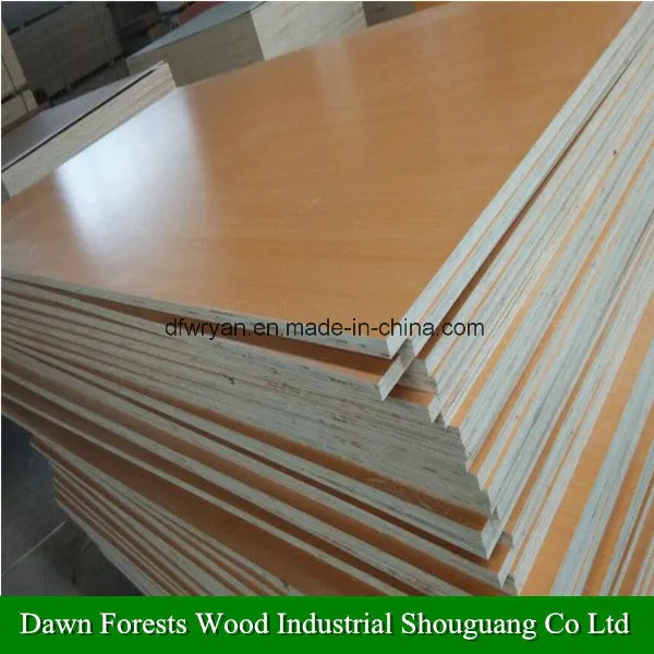 1220 X 2440 Melamine Laminated Colored Paper Faced Plywood