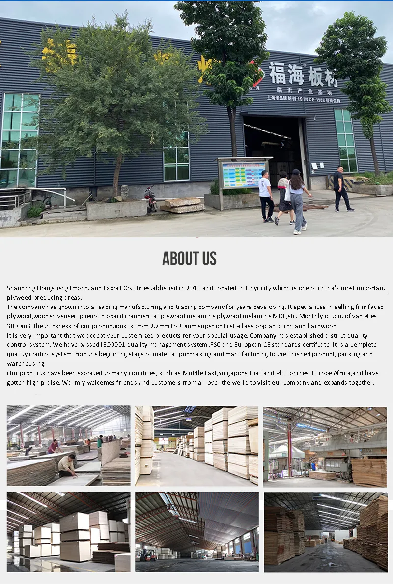 1220 X 2440 Size 9mm / 18mm Commercial Plywood Bb / Cc Grade Poplar Core Okoume / Bintangor Birch Plywood for Furniture Indoor