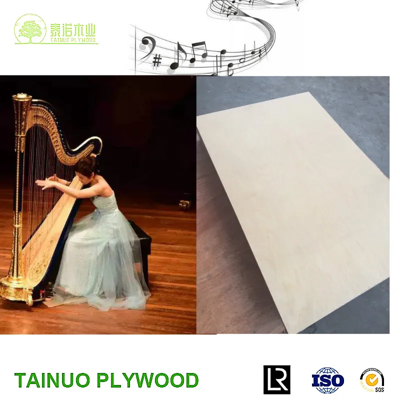 1220X2440 18mm A Grade Beech Plywood for Musical Instruments