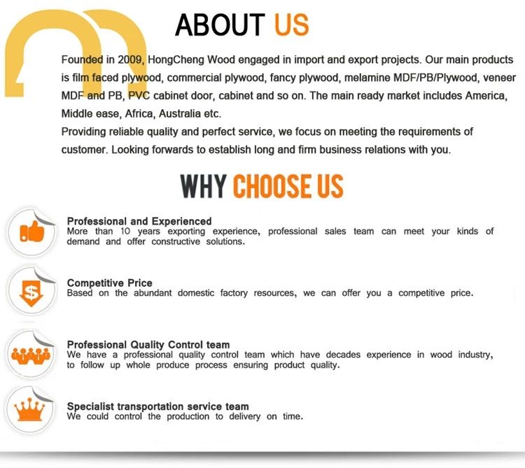 16mm 17mm 18mm Black Film Faced Plywood for African Market with Cheaper Price