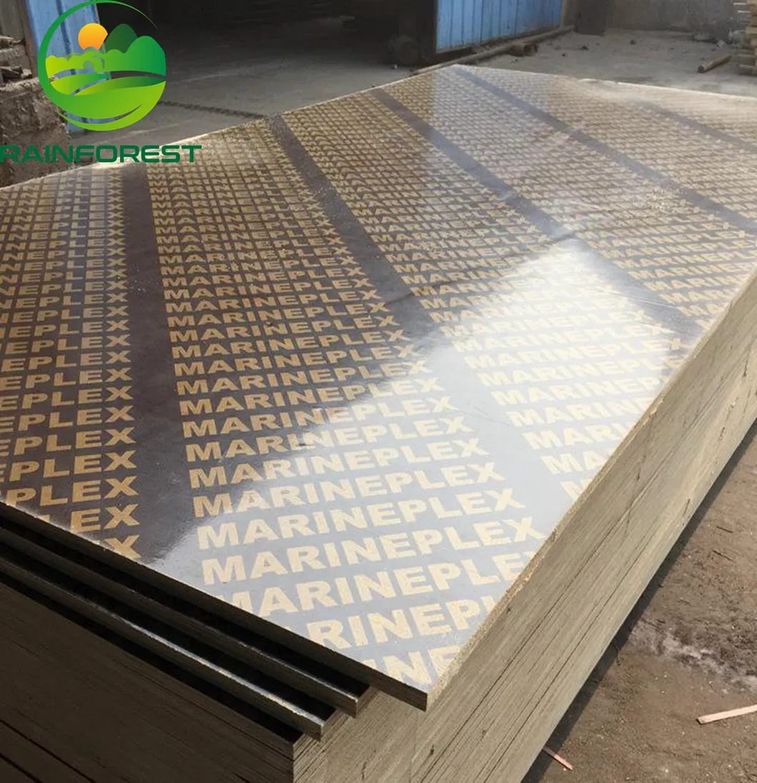 18mm Black Film Faced Plywood Finger Joint Two Time Hot Press for Building