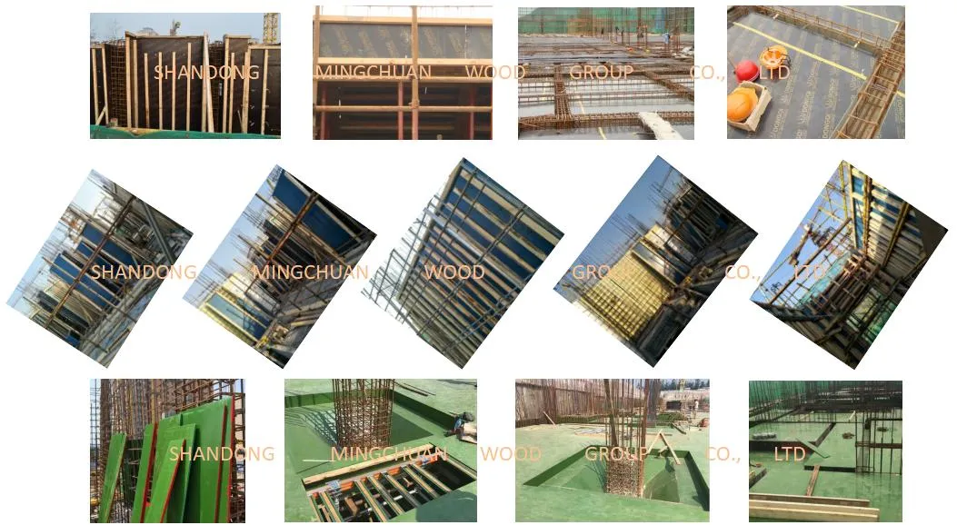 18mm Waterproof Plywood Formwork Shuttering Plex Film Faced Plywood