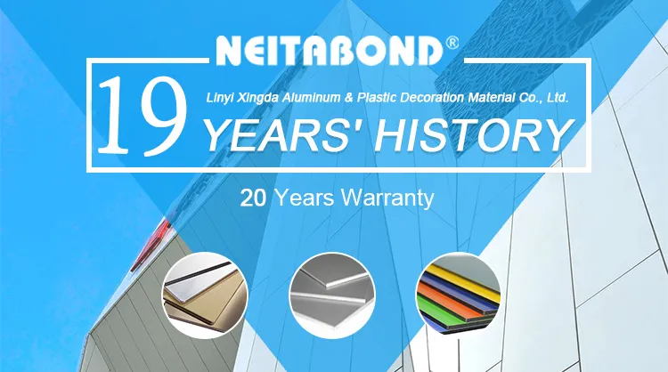 19-Year Experienced Manufacturer Neitabond Aluminum Composite Panel with 2mm 3mm 4mm ACP Price