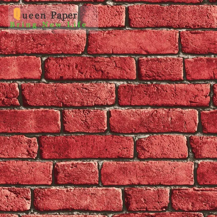 3D Simulation of Brick Pattern Design PVC Wallpaper Wall Coating Wallpaper PVC Paper for Building Material Wallcovering