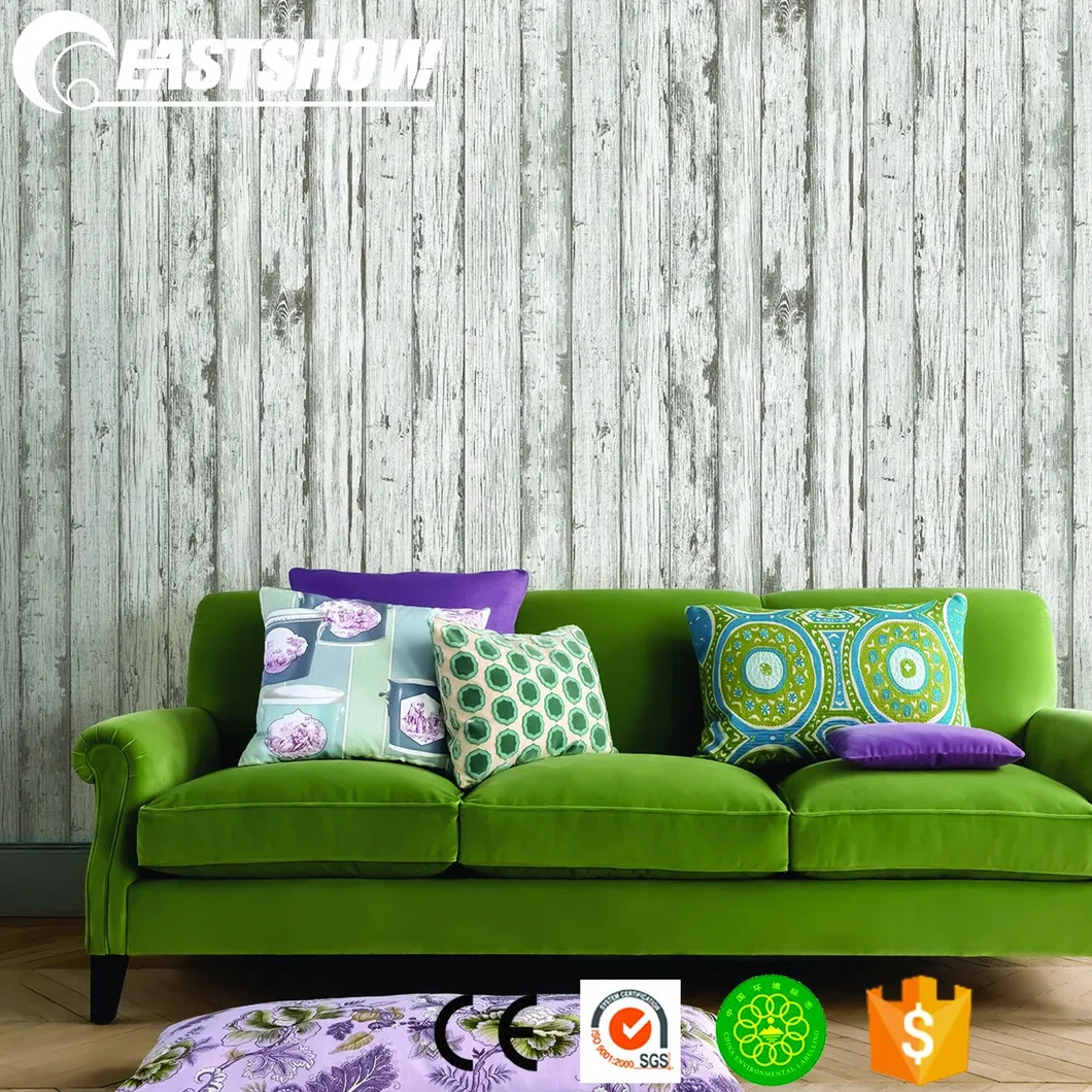 3D Wood Wall Paper for Living Room for Home (250g/sqm 106CM*10M)