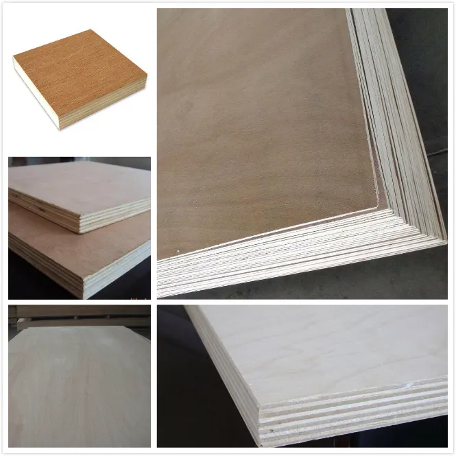 4*8/3mm-21mm/Poplar Core E1 Glue with Laminated Commercial Plywood for Furniture