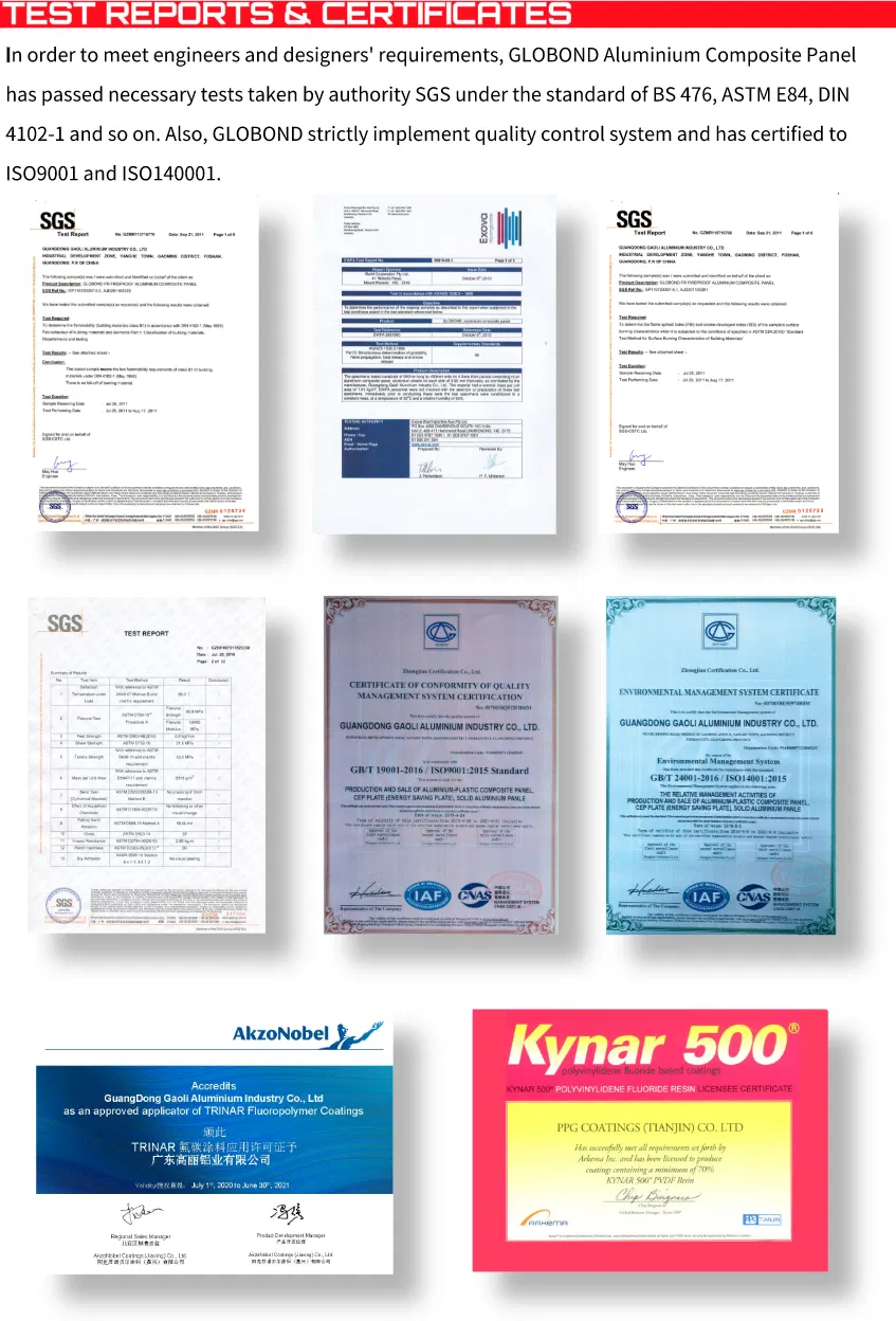 4mm PVDF Aluminium Composite Panel for Wall Cladding