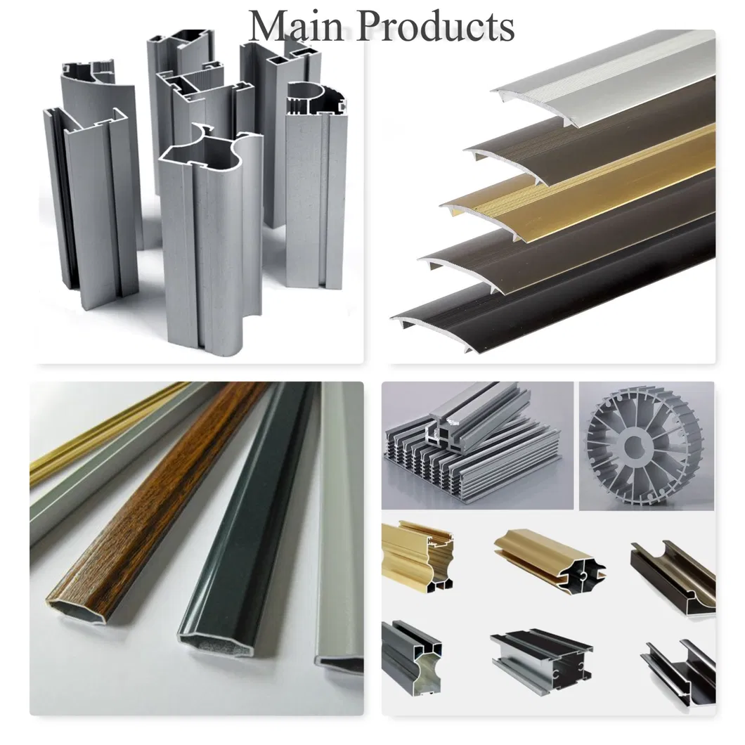 6000 Series Aluminium Extruded Products Industrial Aluminum Alloy Extrusions Profiles