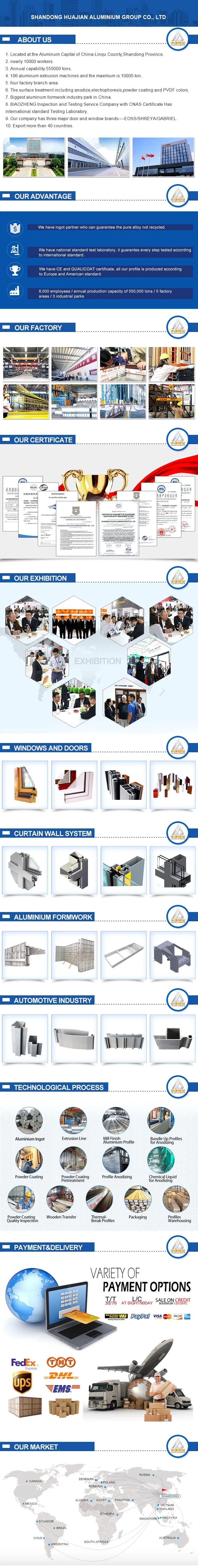 6063 Perfiles De Aluminio PARA Ventana Y Puertas