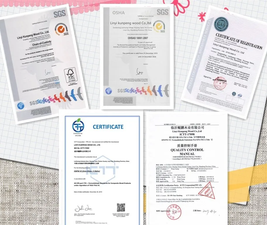 720kg/M3 High Density Green Core Waterproof MDF Board