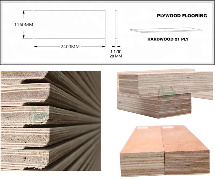ABS Certificate 28mm Waterproof Bamboo Container Floor Plywood