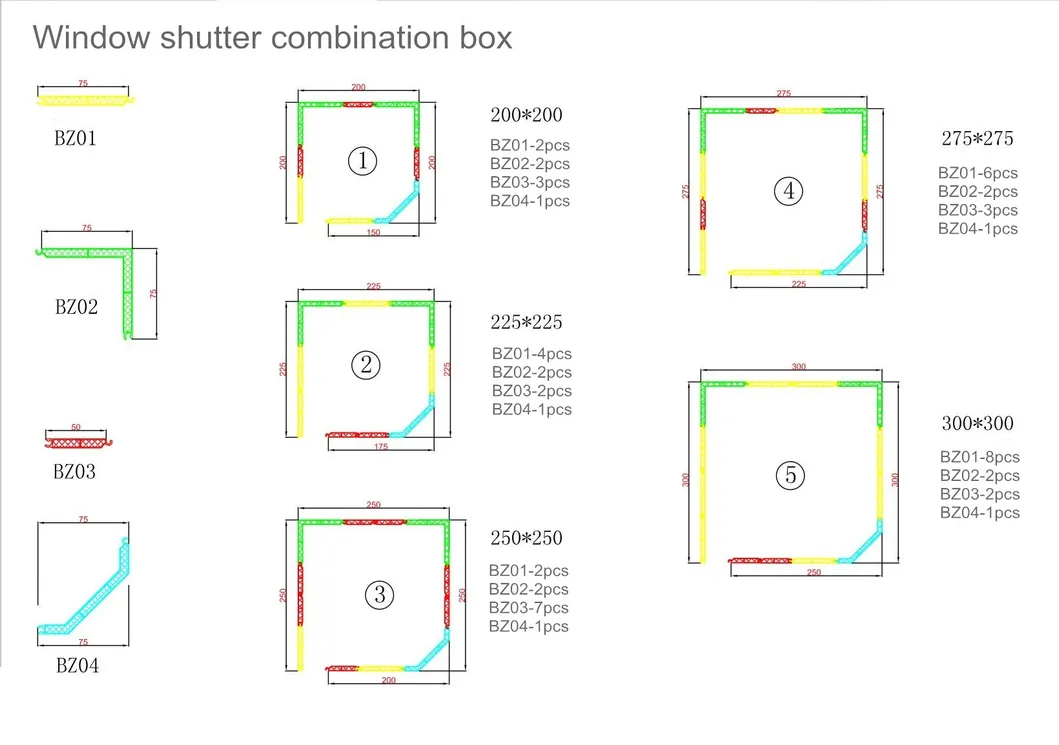 Aluminum Roller Shutter Box Assembled Roller Shutter Cover