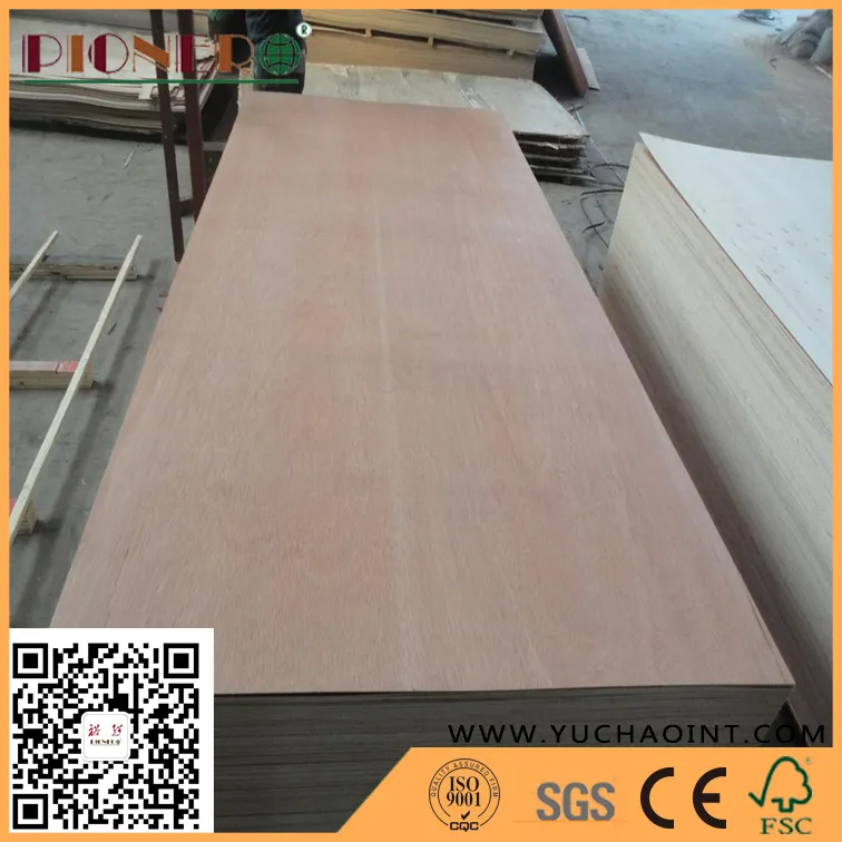 BB/CC Grade 2.5mm Red Hardwood Face Plywood for Africa Market