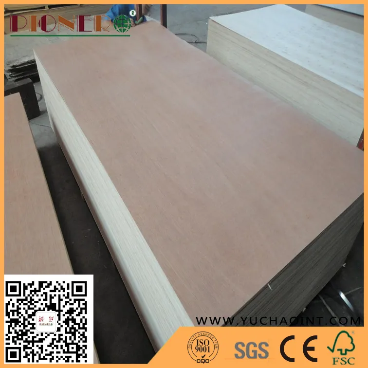 BB/CC Grade 2.5mm Red Hardwood Face Plywood for Africa Market