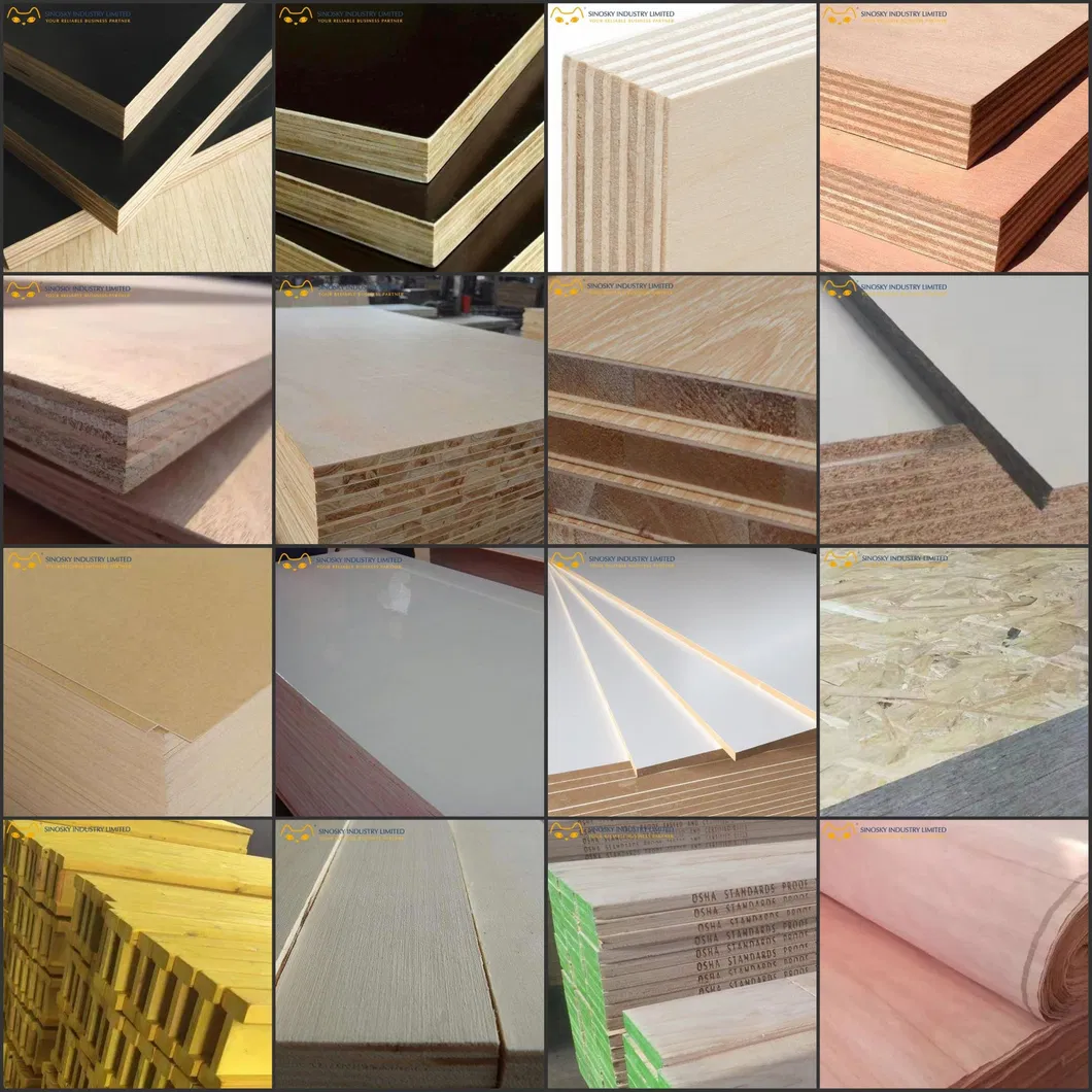 Best Quality 3.6mm 5.2mm 9mm 12mm 15mm 18mm 25mm Commercial Plywood 1220*2440