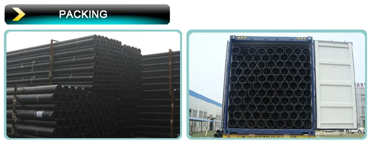 Black Blue Orange White Yellow Water Supply HDPE Pipe