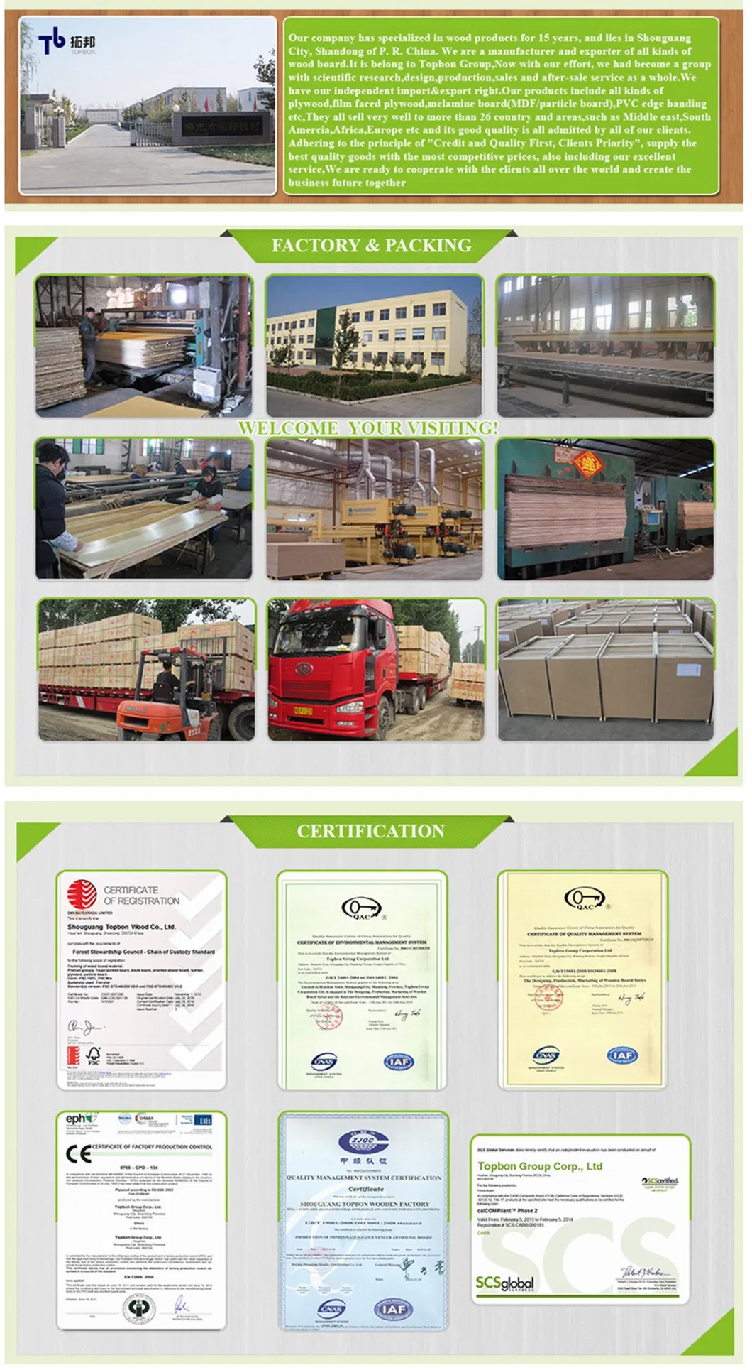 Black Film Faced Plywood 21mm with Good Price