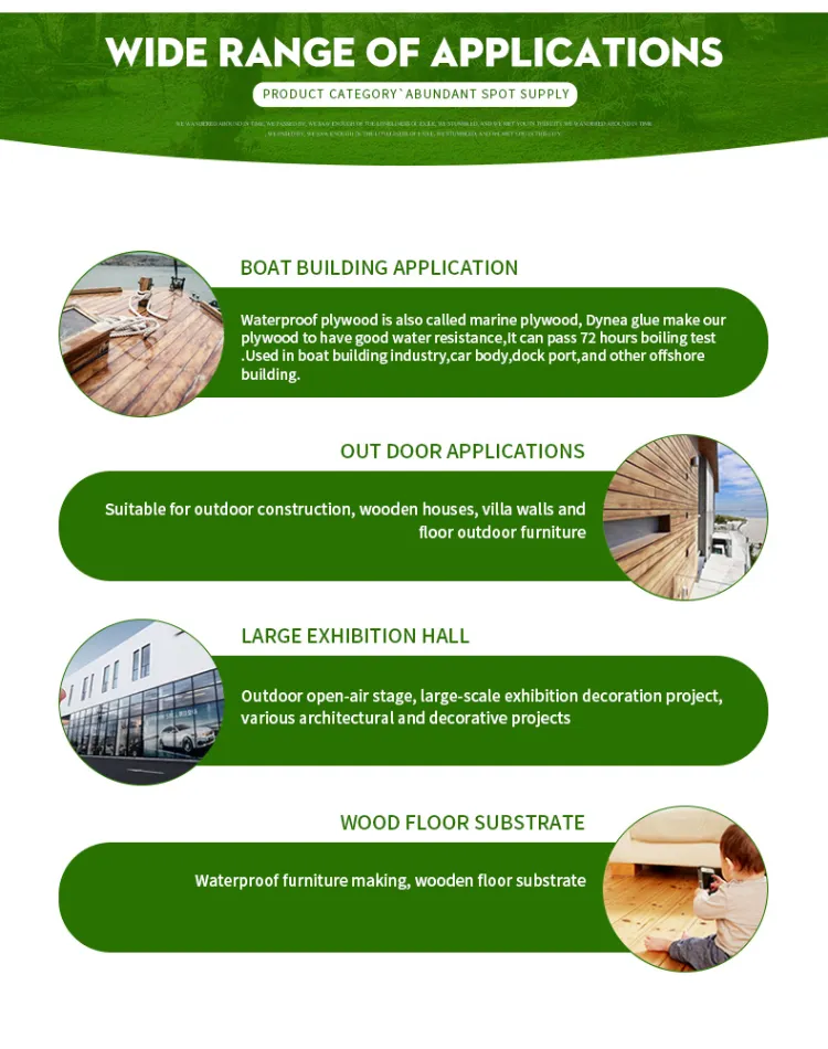 Black Film Faced Plywood for Concrete Structure Manufacturer