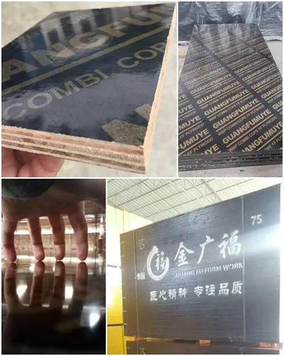 Black Film Faced Plywood Shuttering Plywood Marine Plywood for Construction/ Jgf0005