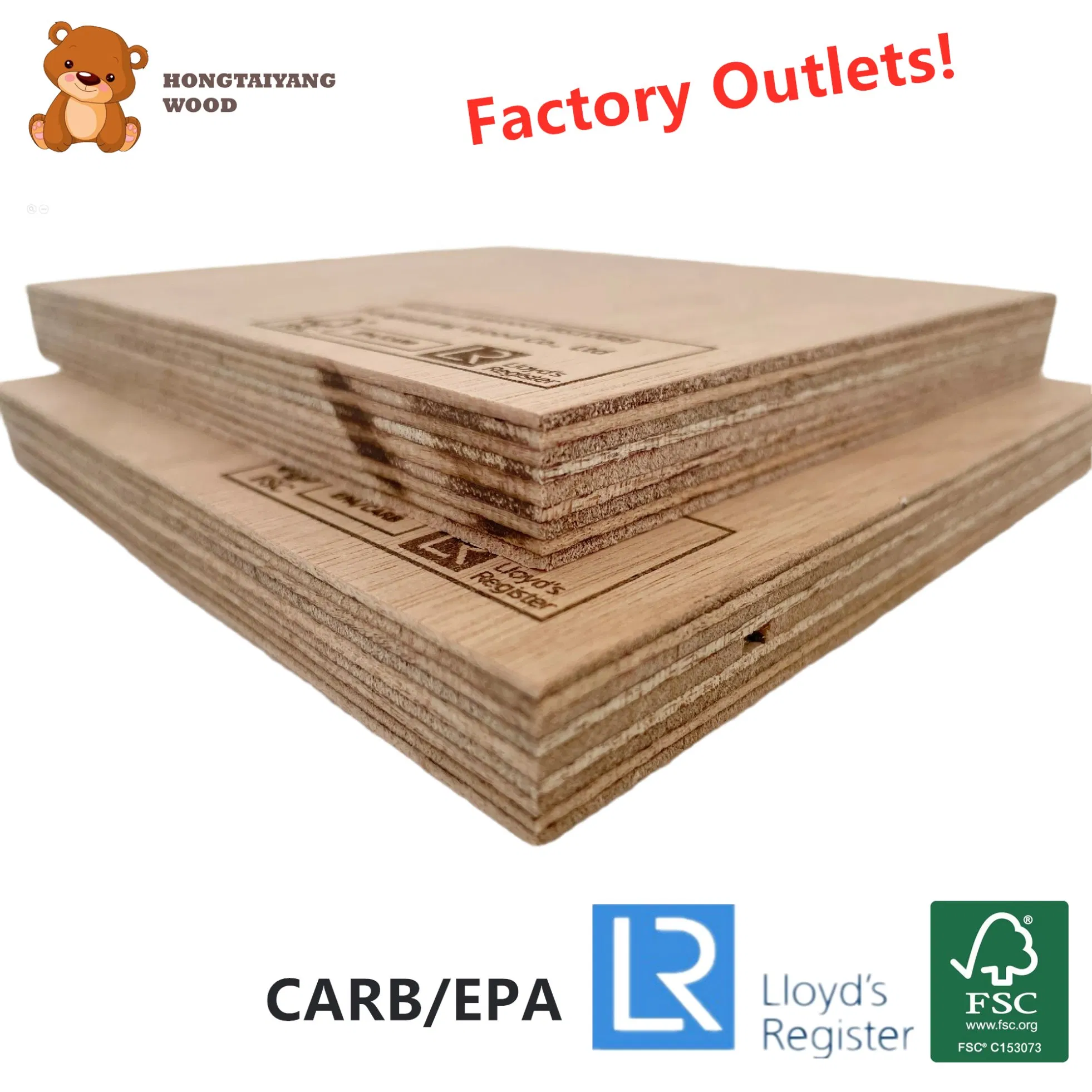 BS 1088 Marine Plywood with Llyods Register&Fsc in China