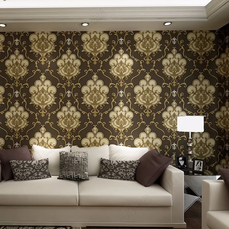 Cheap Price Interior Wall Decorative Italian Damask Wallpaper
