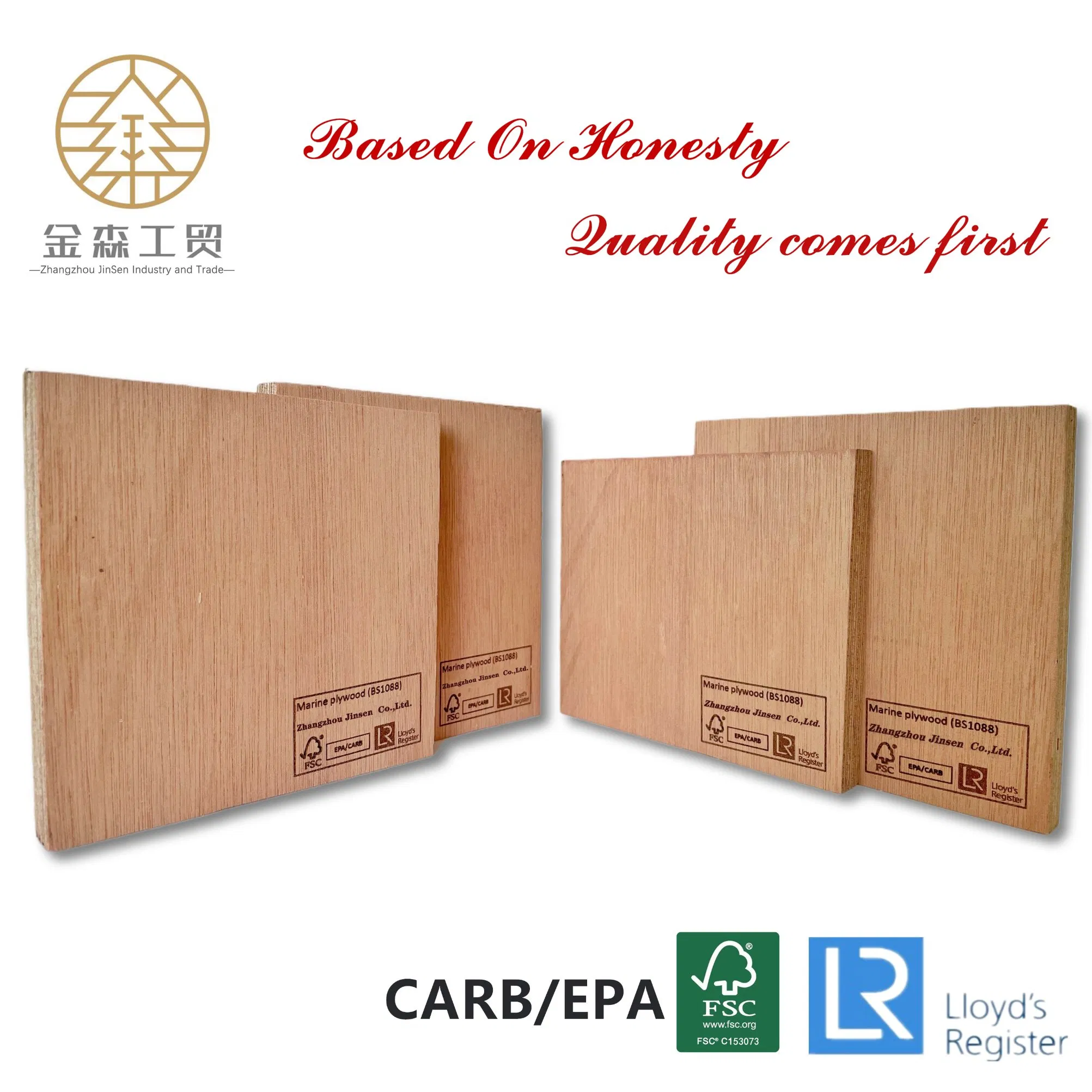 China Factory 30mm Marine Grade Plywood with Llyods BS 1088 Certificate