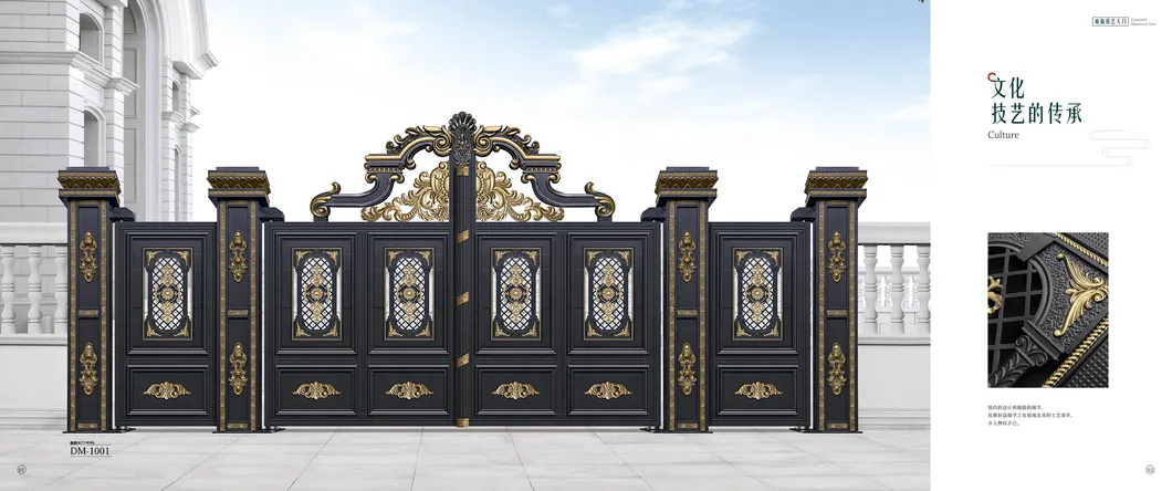 Compound Wall Manual Aluminium Sliding Main Gate