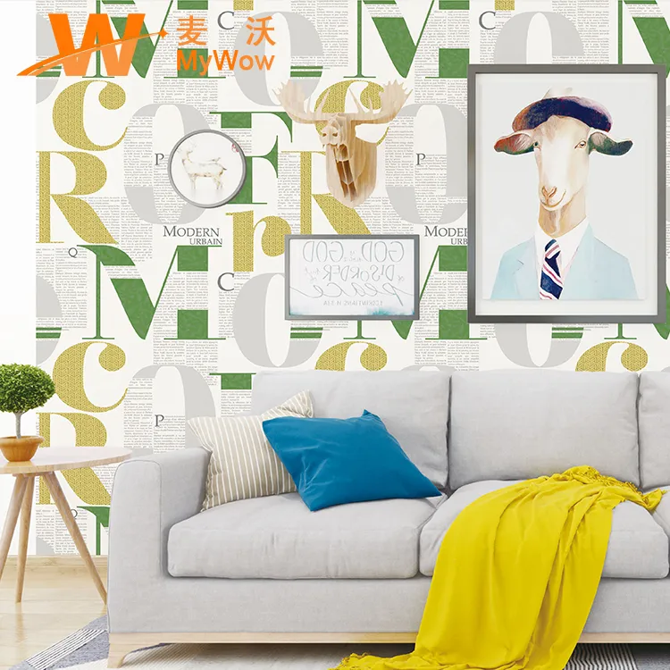 Country Style Wholesale Supplier Vintage Wallpaper PVC Wallpaper