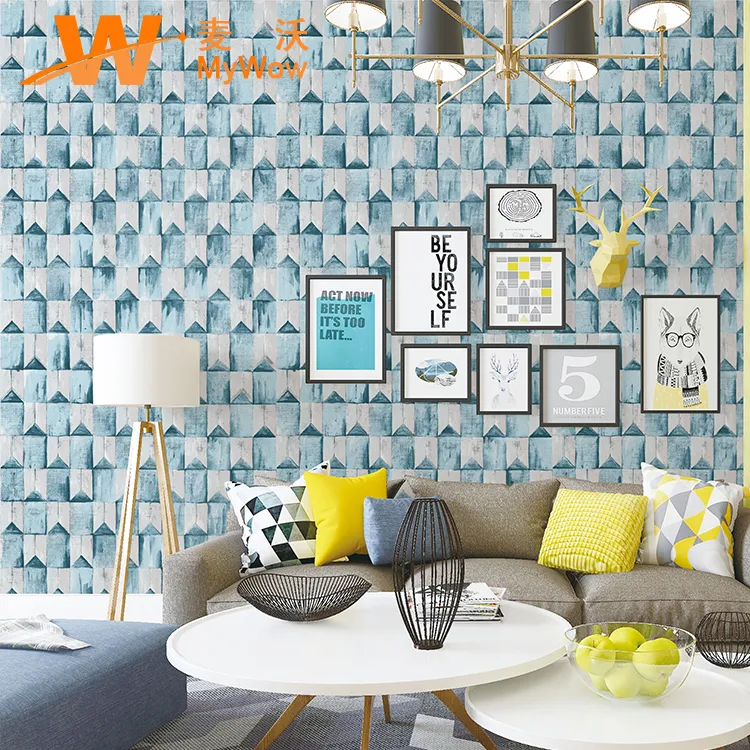 Country Style Wholesale Supplier Vintage Wallpaper PVC Wallpaper