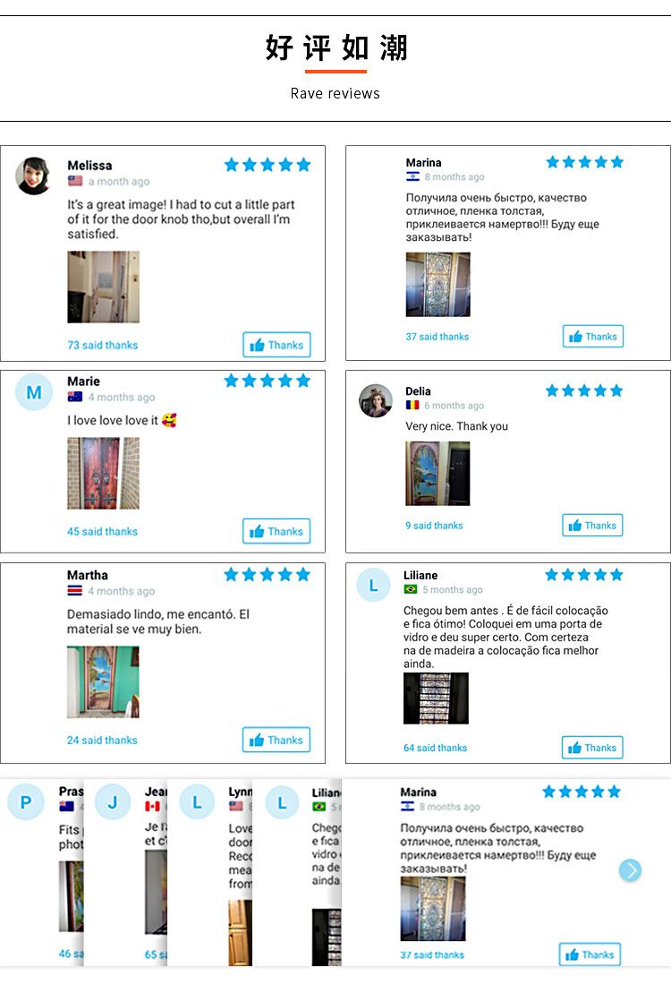 Creative Environmental Protection Simulation Sea View Corridor Door Stickers Renovation Self-Adhesive Bedroom Wall Stickers