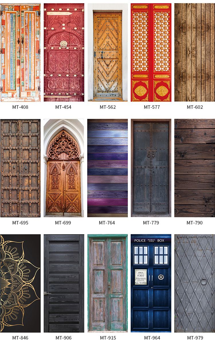 Creative Environmental Protection Simulation Sea View Corridor Door Stickers Renovation Self-Adhesive Bedroom Wall Stickers