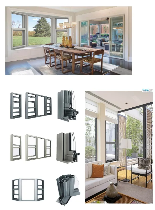 Custom Construction Extruded Industrial Windows and Doors Polishing Aluminium Alloy Extrusion Profile