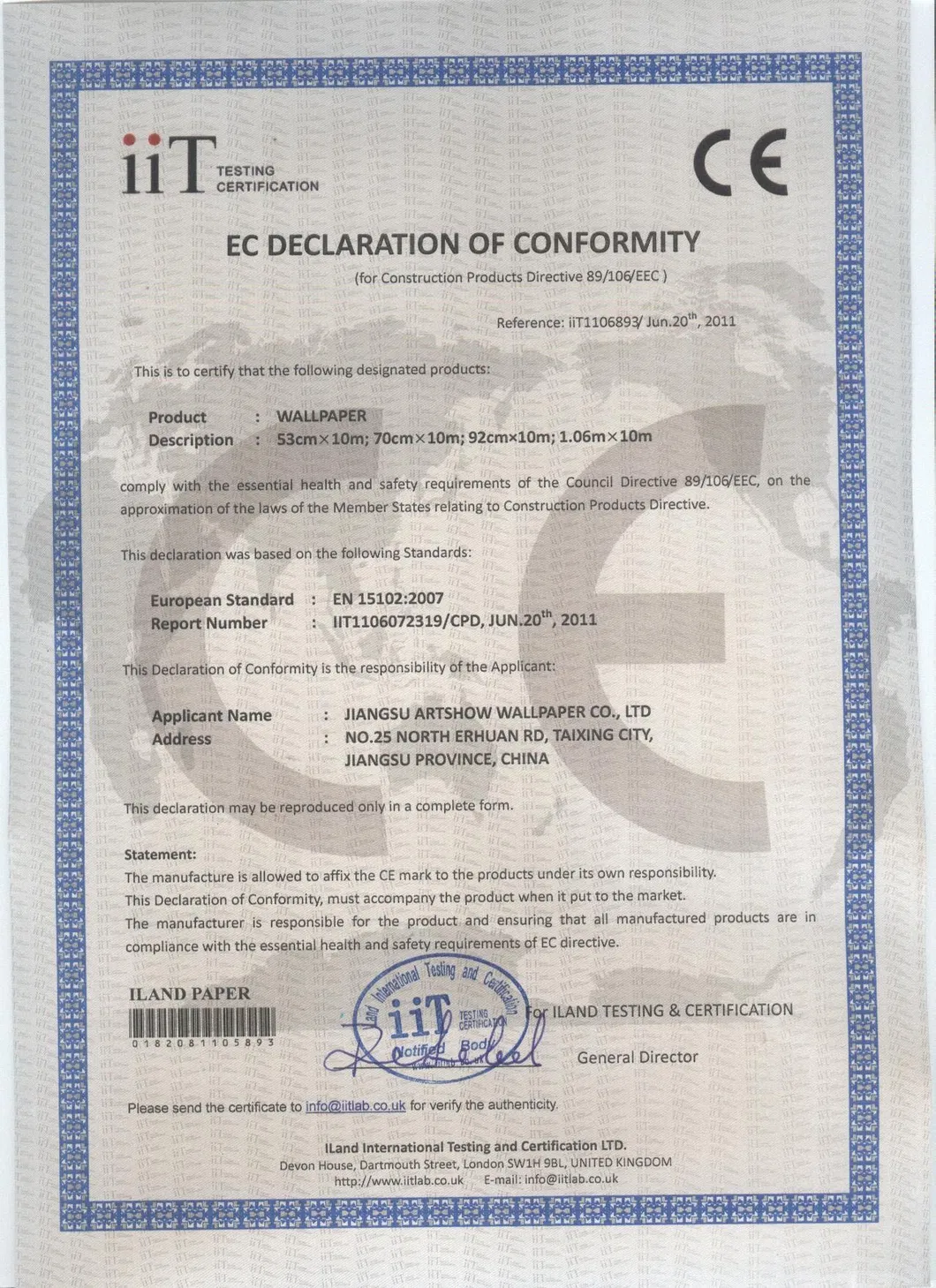 Damask 1.06m Wall Paper Home Decor 106cm Wallpaper Designs Flower PVC Wallpaper 1.06m