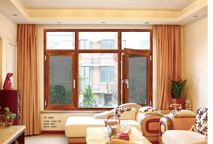 Double Tempered Glass Thermal Break Aluminum Sound Resistance Casement Window