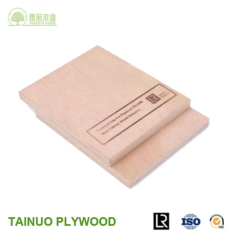 E0 Grade BS 1088 Facotory 12mm 18mm Waterproof Marine Plywood for Sale