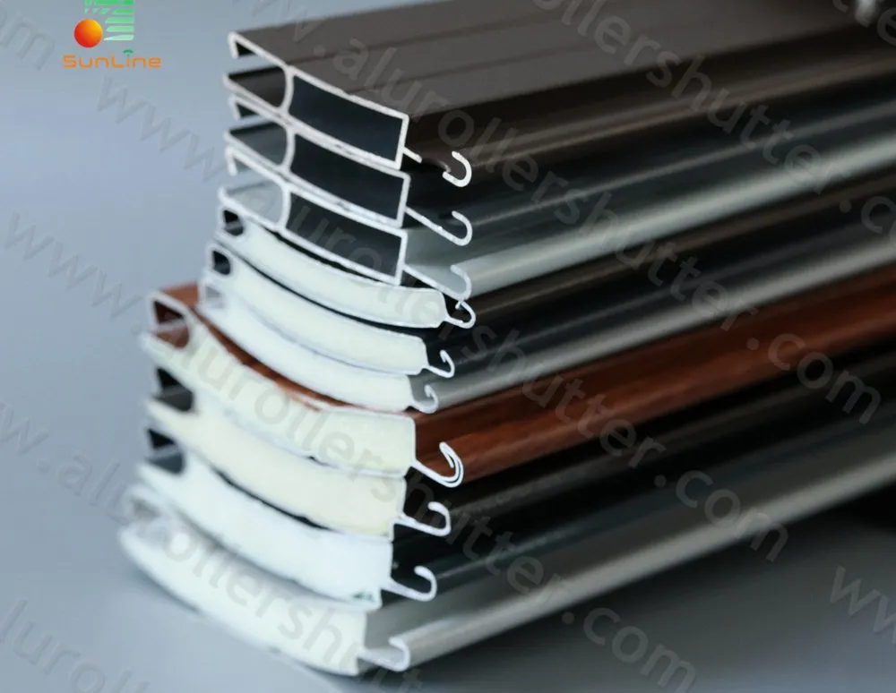 Exterior Aluminium Louver Slats Roller Shutter Window Profiles