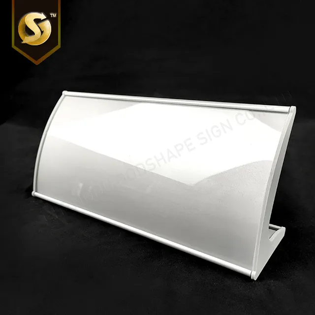 Factory Aluminum Profile Aluminum Extrusion Curved Plate Door Office Desk Sign