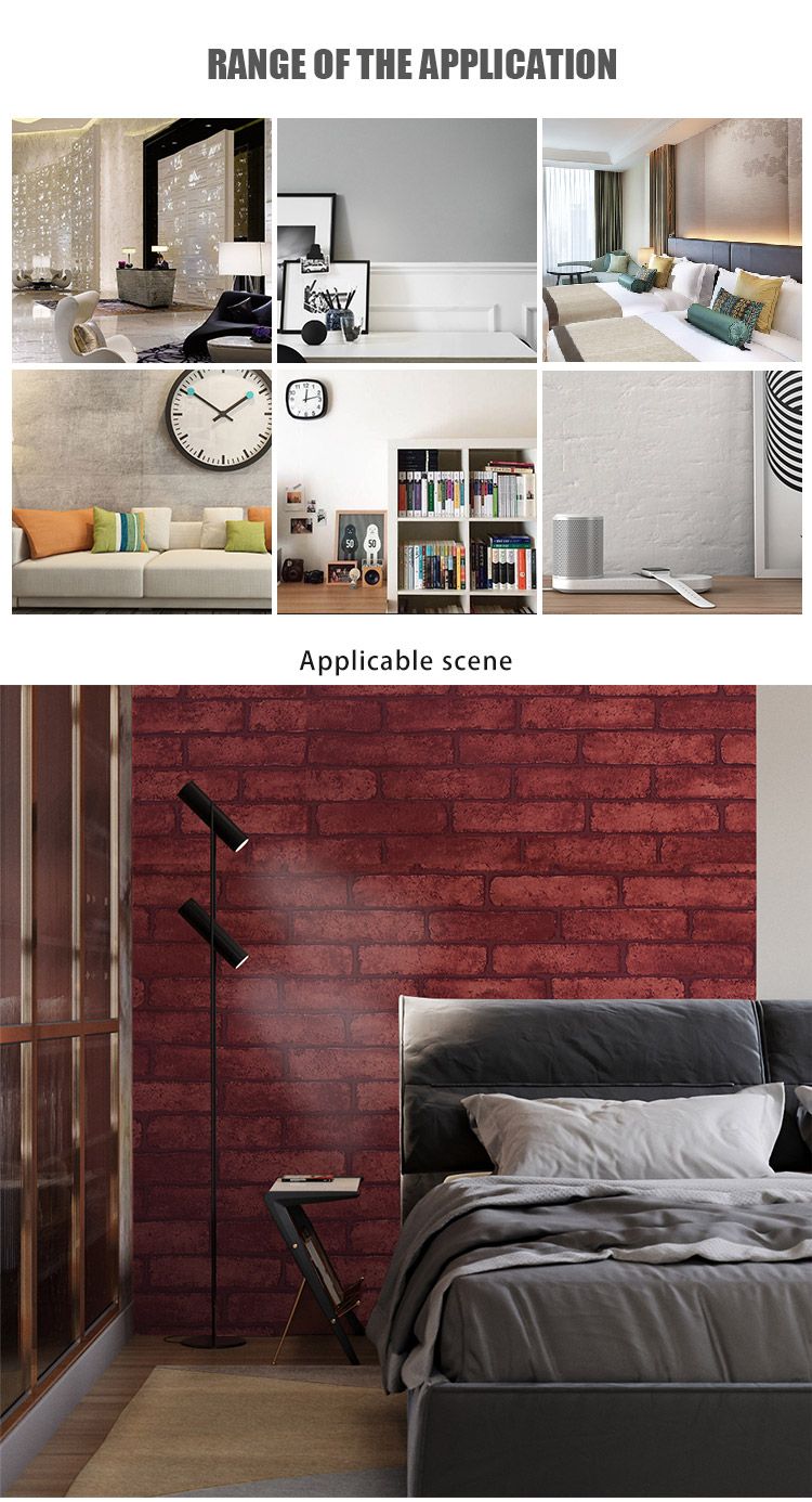Factory Wholesale Price Wall Murals Brick Wallpaper Photo